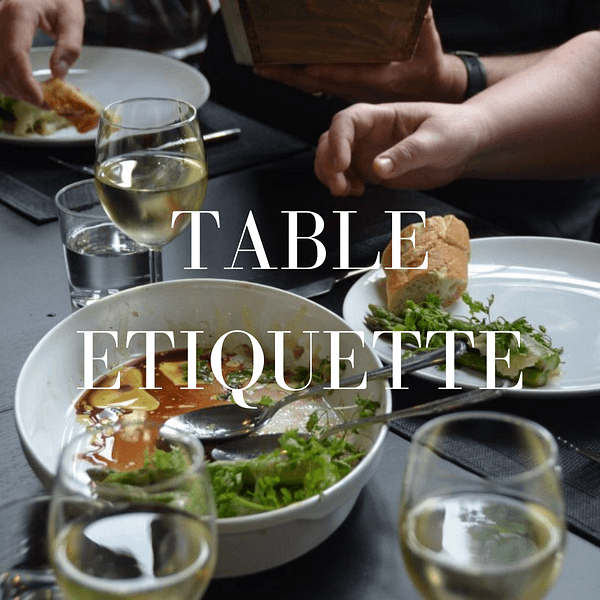 french table manners